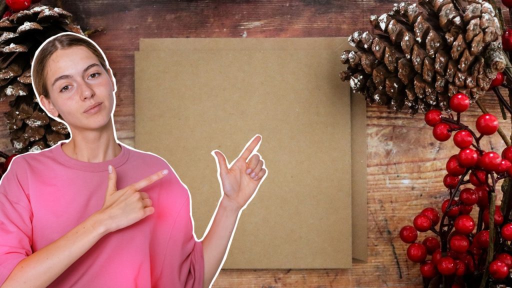 Tutoriel pour créer des cartes de Noël personnalisées avec matériaux à la maison